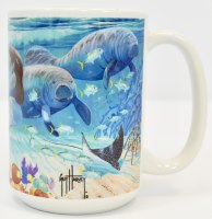 15 Oz Guy Harvey Gulf Coast Life Coastal Ceramic Mug