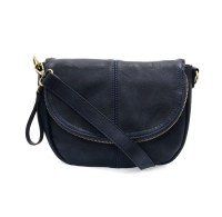 7" x 8" Navy Helen Small Crossbody Saddle Bag
