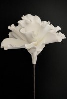 25" Faux Large White Single Flower