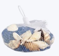 Bag of Dark Blue Seaglass With Seashells