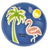 3.5" Round "Sanibel Island" Flamingo Ring Dish