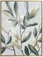 48" x 36" Three Branchs Framed Botanical Canvas