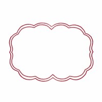 14" x 20" Red Dot Wavy Edge Christmas Placemat