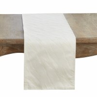 72" Ivory Metallic Shimmer Table Runner