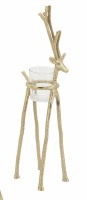14" Gold Long Leg Deer Votive Holder