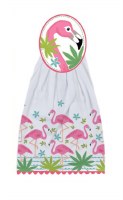 18" x 10" Flamingo Hang Up Kitchen Towel