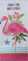 26" x 16" "Embrace Your Inner Flamingo" Kitchen Towel