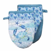 7.5" Blue Crab Grabber Oven Mitt