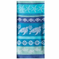 28" x 18" Blue Turtle Jacquard Kitchen Towel