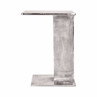 23" Silver Metal Rectangle End Table