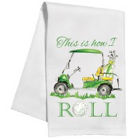 30" x 17" "This Is How I Roll" Golf Kitchen Towel