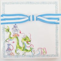 5.5" Square Mahjong Dragon Note Pad