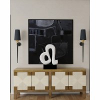 32" x 80" Brown Four Woven Door Cradenza