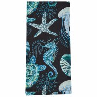26" x 18" Under the Waves Coastal Kitchen Towel