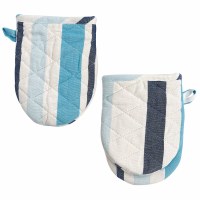 Set of Two Colby Stripe Mini Oven Mitts