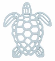 7" Blue Metal Turtle Trivet