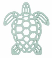7" Green Metal Turtle Trivet
