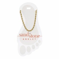 Gold Toned Rope Chain Anklet