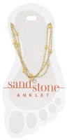 Gold Toned Multi Strand Anklet