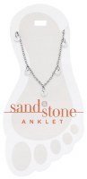 Silver Toned Ball and Cubic Zirconia Dangle Anklet