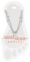 Silver Toned Multi Strand Anklet