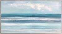 32" x 62" Beach Horizon Coastal Canvas Framed