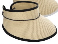 4" Brim Black Trim Visor