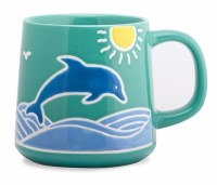 16 Oz Dolphin Artisan Ceramic Mug