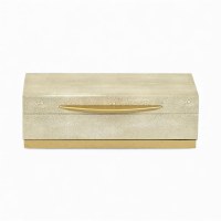 5" x 10" Cream and Gold Decorative Box