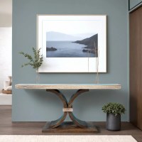 33" x 59" Taman Sari Coastal Wood Console Table