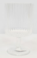 15 Oz Clear Acrylic Mesa Stacked Goblet Glass