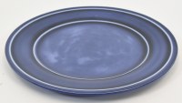 11" Round Dark Blue Madsion Melamine Dinner Plate