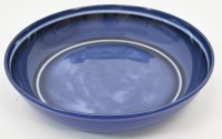 9" Round Dark Blue Madison Melamine Low Bowl