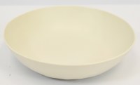 9" Round Cream Organic Melamine Low Bowl