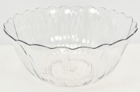 14" Round Clear Flower Melamine Bowl
