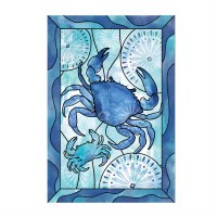 Large Blue Coastal Crab Flag