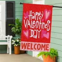 Large "Happy Valentine's Day" Welcome Flag