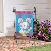 Mini "Happy Easter" Easter Bunny Garden Flag