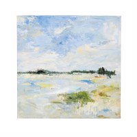 16" Sq Beach Scene Canvas