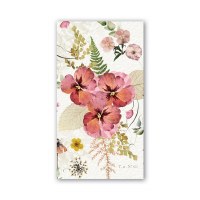 8" x 5" Pressed Flowers Guest Towels