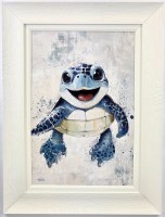 32" x 24" Happy Hatchling Gel Textured White Frame
