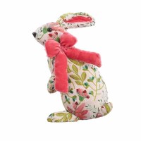 10" Multicolor Floral Bunny