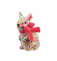 9" Multicolor Floral Bunny