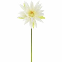 27" Faux White Water Lily Stem
