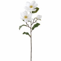 28" Faux Cream Magnolia Spray
