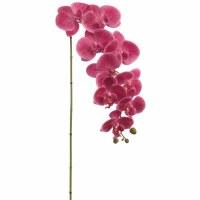 38" Faux Mauve Phalaenopsis Orchid Nine Blossom Spray