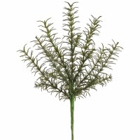 12" Faux Green and Gray Rosemary Bush