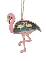 5" Sanibel Island Pink Flamingo Ornament