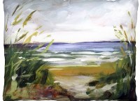 13" x 18" Pathway to the Beach Coastal Indoor/Outdoor Decorative Pillow