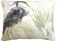 13" x 18" Great Heron 1 Coastal Indoor/Outdoor Decorative Pillow